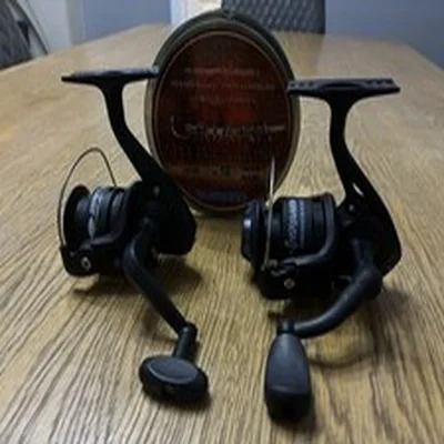 Pair Of Spinning Fishing Reels By NGT & Fladden, with Some Shimano Catana  Line