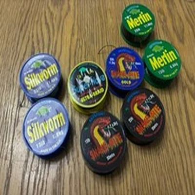 Job Lot Of Krystone  Braids, Snakebite, Merlin, Silkworm.  Carp Fishing Tackle.