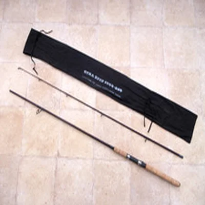 SHAKESPEARE AURORA SPIN 1505-240 CARBON ROD. 2.4m, 2 PIECE. SUPERB, WITH BAG.