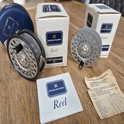 House Of Hardy LRH Lightweight 3 3/16" Reel & Spare Spool, Complete Boxes etc.