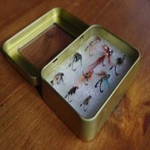 Salmon flies in  pocket case