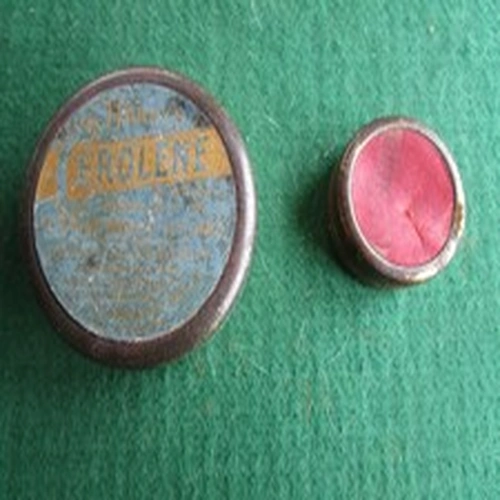 VINTAGE HARDY 2 X CEROLINE TINS WITH SOME ORIGINAL CONTENTS FLY LINE GREASE