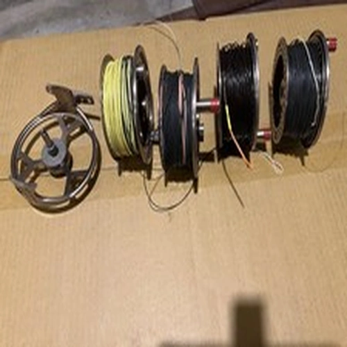 Greys G-TEC 380 reel and 4 spools with line