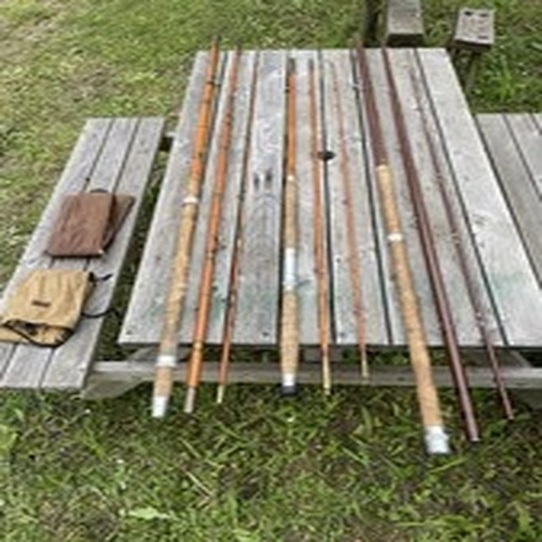 Old Vintage Fishing Rods, Job Lot, Split Cane/glass. Buyer Collects Essex