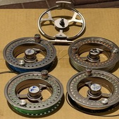 Greys fly reel G-tec 380 plus 4 spools with line