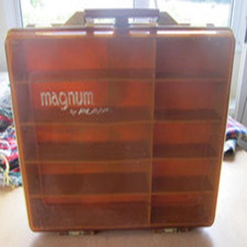 Vintage MAGNUM By PLANO Double Sided Fishing Tackle Box Model 1119