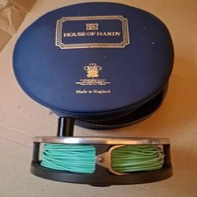 A Vintage Hardy Marquis no. 7 trout fly fishing reel & case