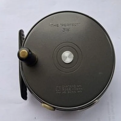 A nice condition Hardy Perfect 3 1/8 inch fly reel fishing angling.