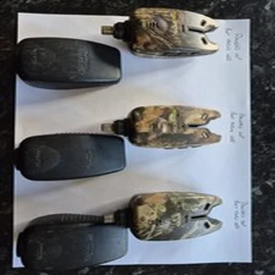 6 x Fox EOS-r Bite Alarms + Remote + Hard Cases + Extras - Spares or Repairs 