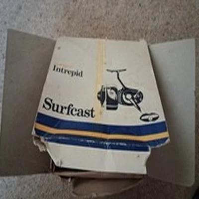 A vintage  Intrepid Surfcast fishing reel in nice condition.