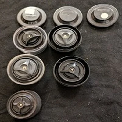 Vintage Mitchell fishing reel spools. VGC.