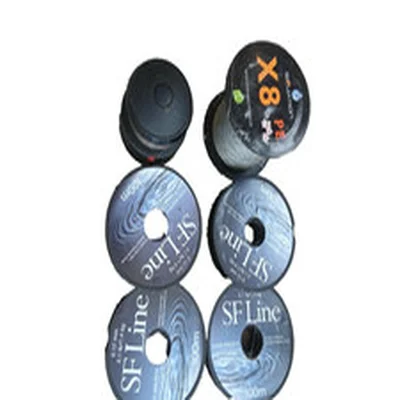 5  SPOOLS FISHING LINE SOME USED  /ONE MITCHEL  SPOOL HANDY LINE BAG (18X)