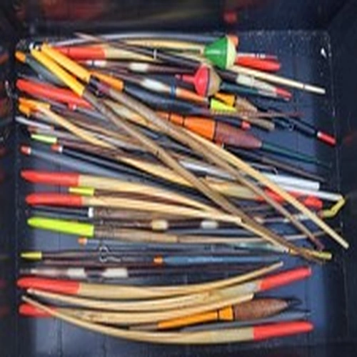 Various used old quill and vintage  floats  fishing angling