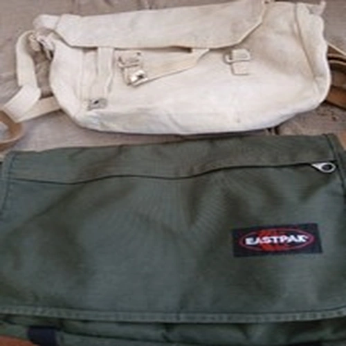 EASTPAK AND ONE SMALLER BAG BOTH FISHING TACKLE BAGS (12W)