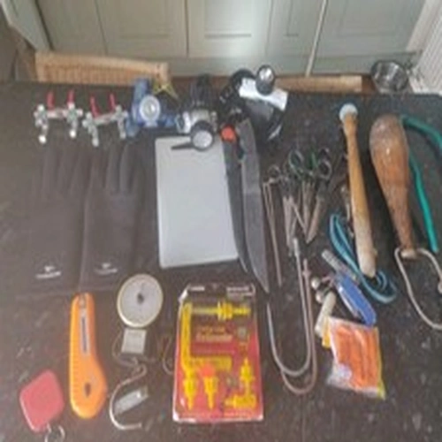 Fishing Job Lot Tools, Gafs, Rests Etc