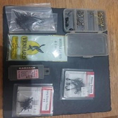 Job Lot Double And Treble Hooks, Tube Body, Wire,  Salmon, Sea Trout Fry Tying