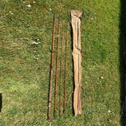 vintage split cane 14' twin tip fly fishing rod