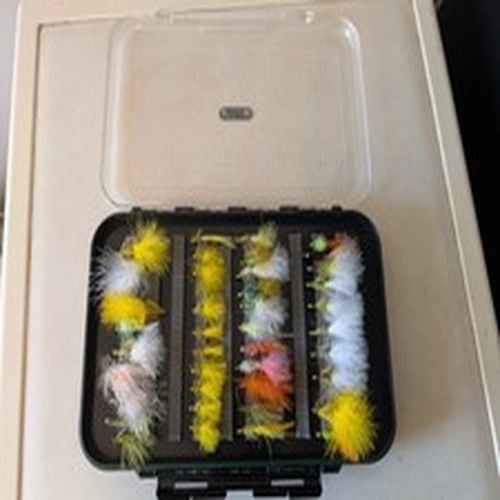 A Plastic Wychwood Box Of Fishing Flies Roughly 148 In The Box
