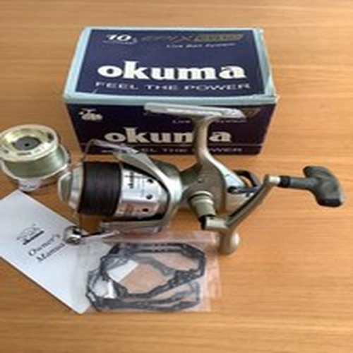 Okuma Epix EB60 Bait Runner Fishing Reel Spare Spool & Gasket Metallic Green VGC