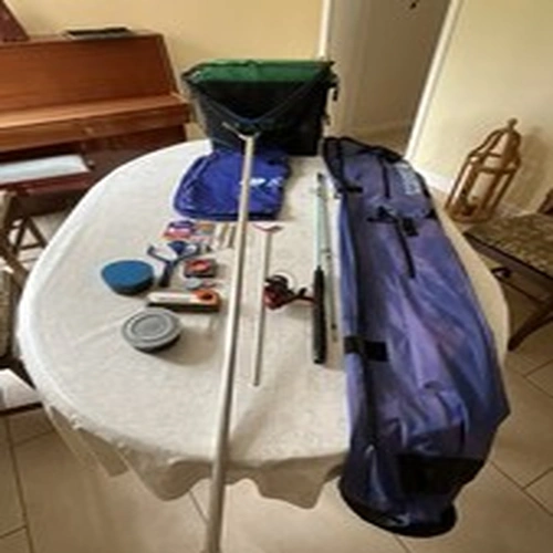 Fishing Tackle Starter Kit, Rod/Reel/Bags/Box/Hooks/Leads/Floats/Net Etc