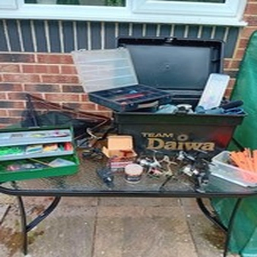 Fishing Tackle Large Job Lot. Daiwa Seat Box Fishing Accessories