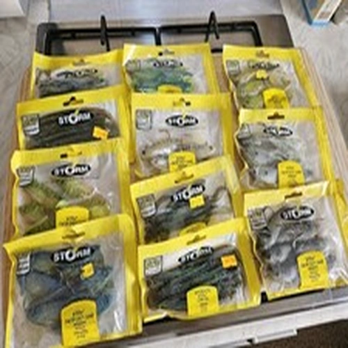 Sea Fishing Storm Shad Lures Joblot #3 Various Colours