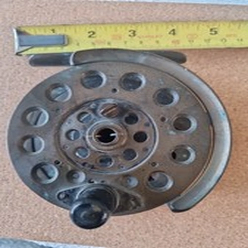 J B Moscrop Brass Salmon Fly fishing Reel  Made In Manchester