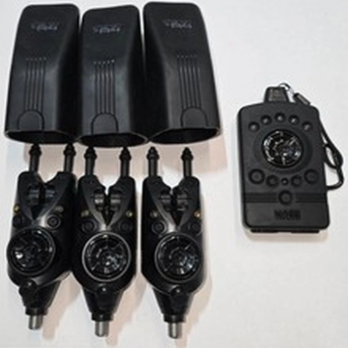 Nash R4 3-Rod Bite Alarm Set with Receiver - (T2983)
