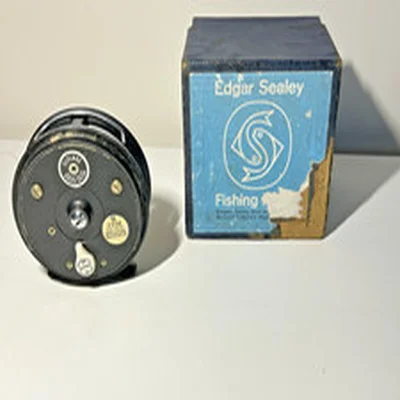 VINTAGE  EDGAR SEALEY  BOXED  'FLYLUXE'  BEAUDEX  TRADE PATTERN  FLY REEL