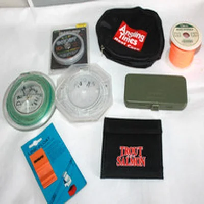 MIXED LOT FLY FISHING FLY WALLET, ESP, ORVIS BACKING LINE FLY CASE REEL CASE etc