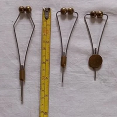 Lot 21. Vintage Fly Tying Tools.  3 Vintage Bobbin Holders.