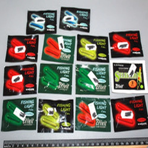 14 PACKS CRIVIT NIGHT FISHING GLOW STICKS - MIXED TYPES - 2 STICKS PER PACK