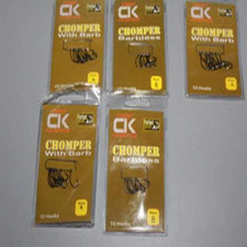 5 PACKS CK CARP KINETICS CHOMPER HOOKS BARBED & BARBLESS MIXED SIZES