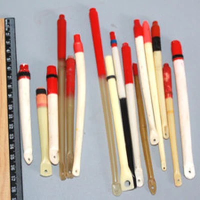 16 VINTAGE CELLULOID FISHING FLOATS VARIOUS SIZES