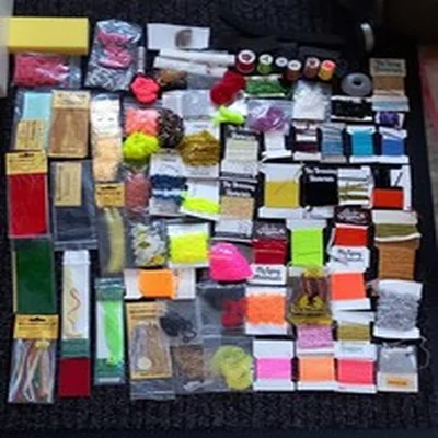 Lot 400. Fly Tying Materials.  Large Mixed Lot.