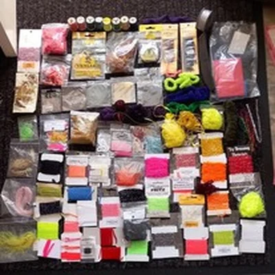 Lot 404. Fly Tying Materials.  Large Mixed Lot.