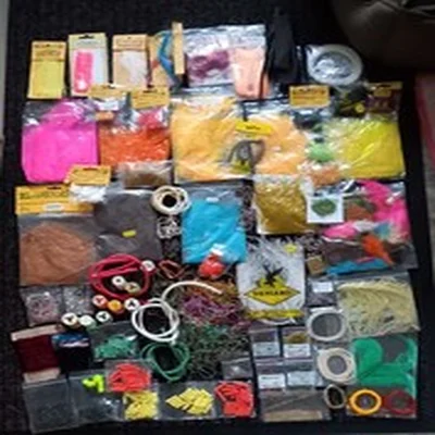 Lot 405. Fly Tying Materials.  Large Mixed Lot.