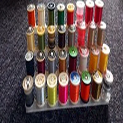 32 Mixed Treads And Flosses With Stand. Fly Tying Materials.