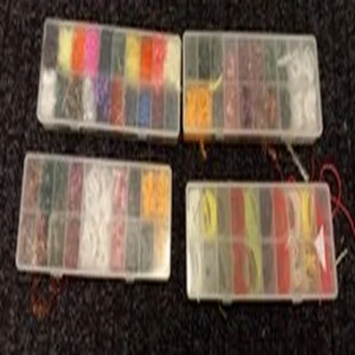 Lot O. 4 x Lureflash Dispensers With Materials.  Fly Tying Materials.