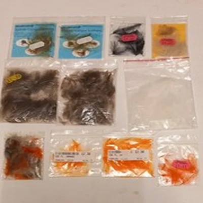 Lot 21. Vintage Fly Tying Materials. MIXED CDC FEATHERS.