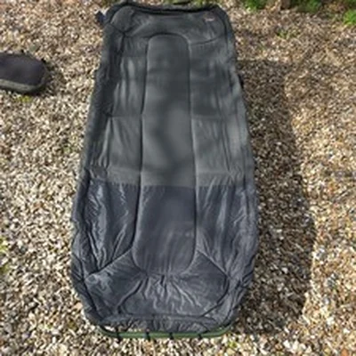 TF Gear Wide 6‑Leg Fishing Bed Chair – Aluminium Frame, Green, Carp Fishing