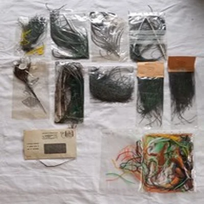 Lot 9. Fly Tying Materials.  Mixed Peacock And Ostrich Herl.