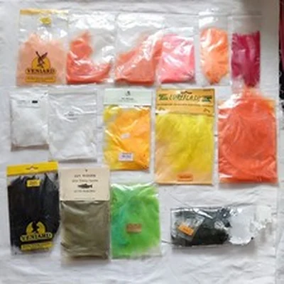 Lot 44. Fly Tying Materials.  Mixed Marabou Feathers. 