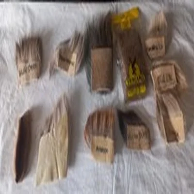 Lot 78.  Vintage Fly Tying Materials. Elk, Moose, Antelope, Mule Deer Fur. 