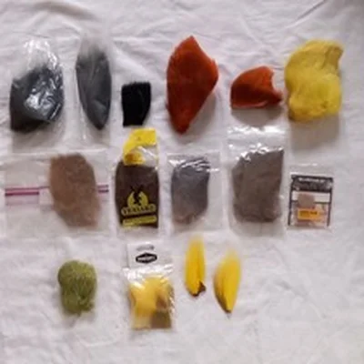 Lot 85. Vintage Fly Tying Materials. Mixed Deer Fur Natural And Dyed. Deer Fur.