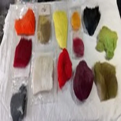 Lot A. Fly Tying Materials.  Mixed Dyed Deer Fur.