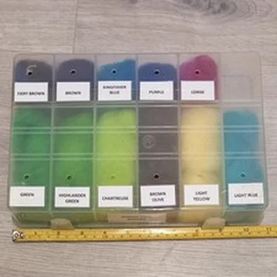 Lot 212. Fly Tying Materials.  Angora Goat Dubbing With Box.