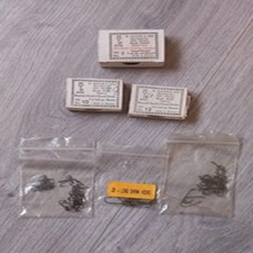 Lot 505. Fly Tying Materials.  Mustad Hooks and Others.