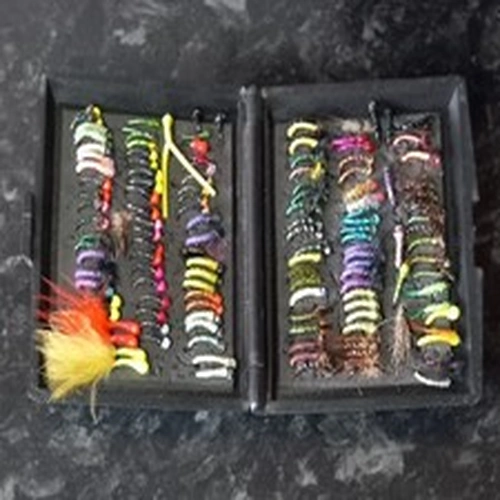 Fly Fishing Tackle.  Fly Fishing Flies. Mixed Flies.