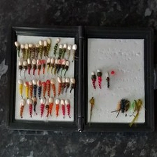 Fly Fishing Tackle.  Fly Fishing Flies. Mixed Flies.